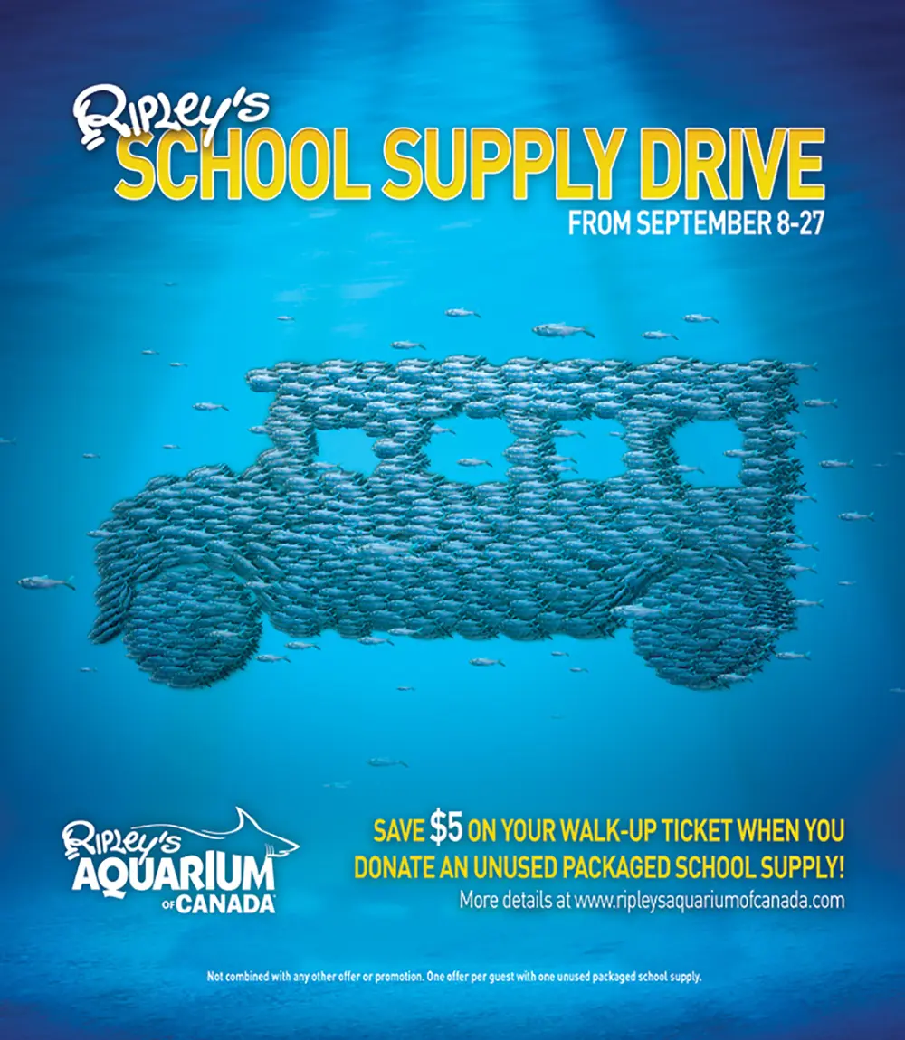 Ripley's School Supply Drive Poster