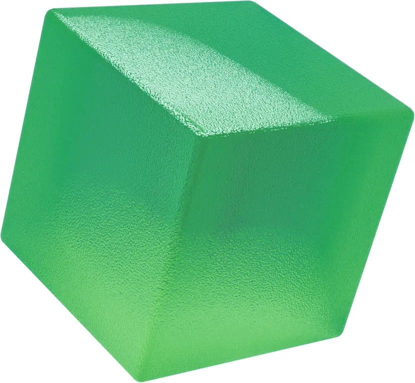 teal cube